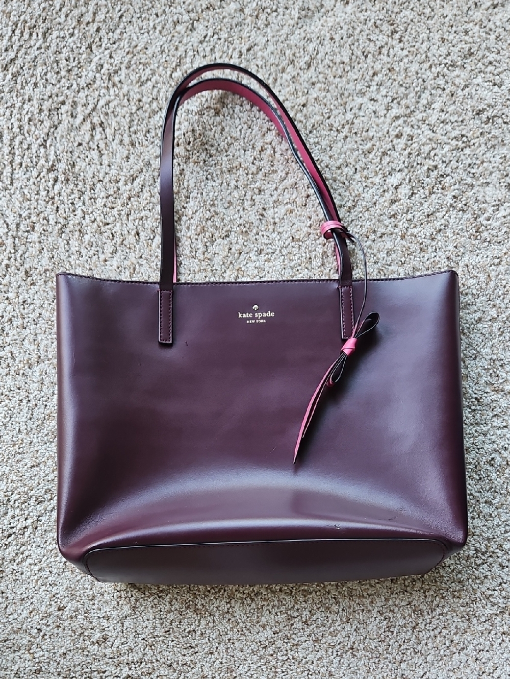 Kate Spade Lawton Way (Deep Purple And Pink) Tote